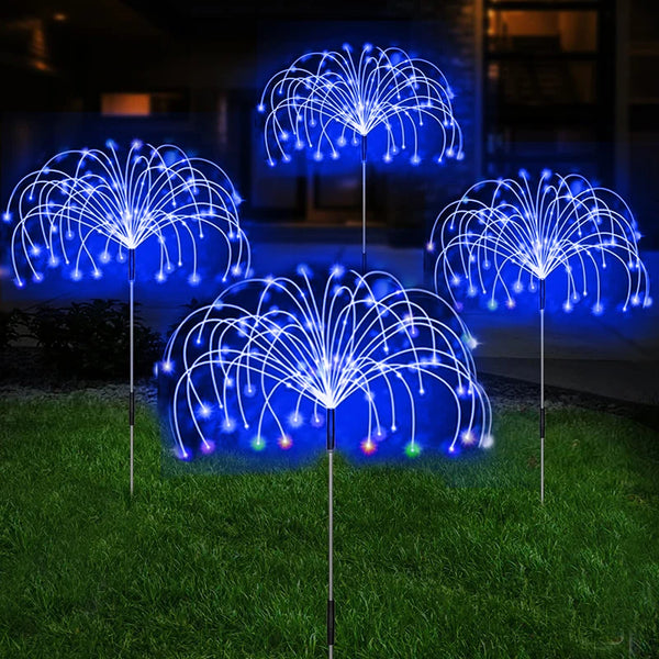 LED Solar Firework Lamp – Outdoor Garden Pathway Fairy Lights