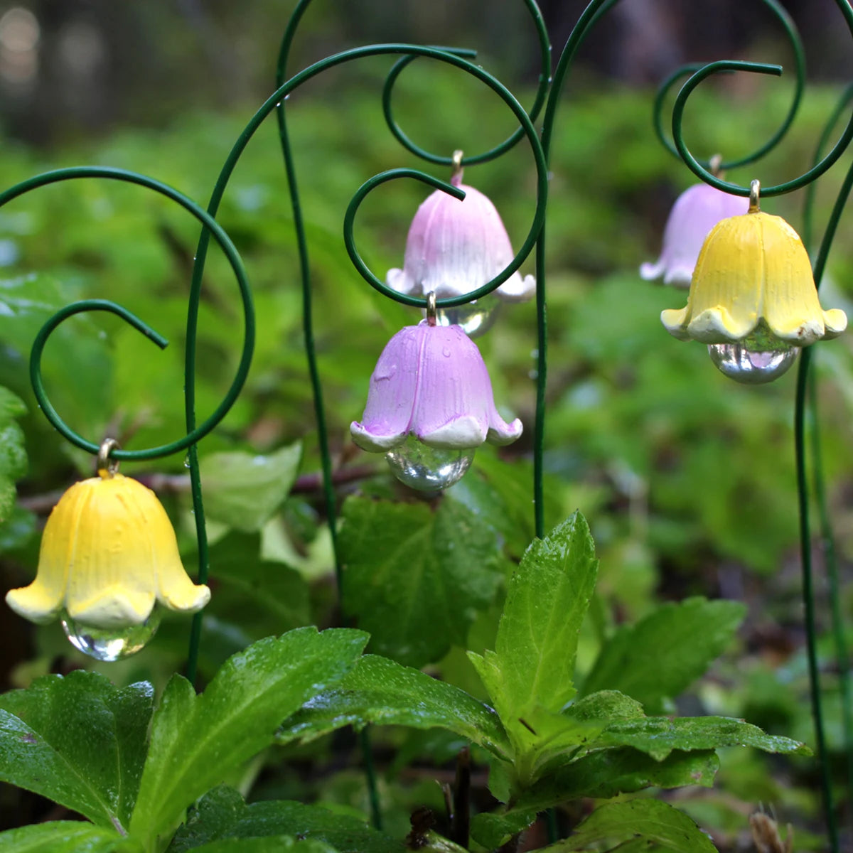 9pcs Lily of the Valley Miniature Figurines – Everlasting Fairy Garden Accessories