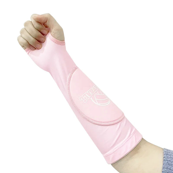 1 Pair Volleyball Arm Sleeve Gloves – Forearm Compression & Wrist Support Brace for Sports Training