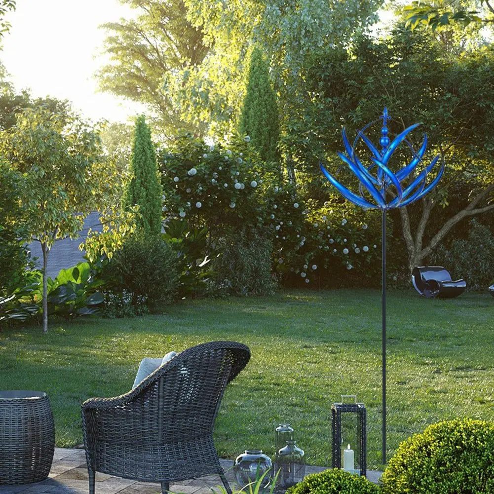 New Harlow 3D Metal Wind Spinner – Wind-Powered Kinetic Sculpture for Garden & Lawn Décor