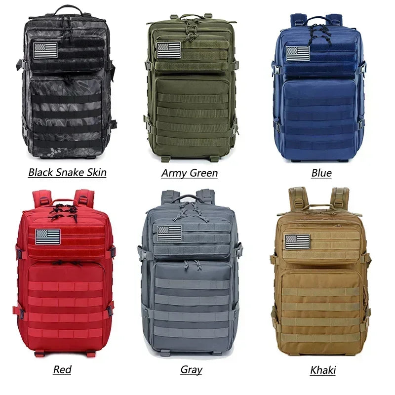 45L Large Capacity Tactical Outdoor Backpack – Rugged, Ready & Built for Adventure