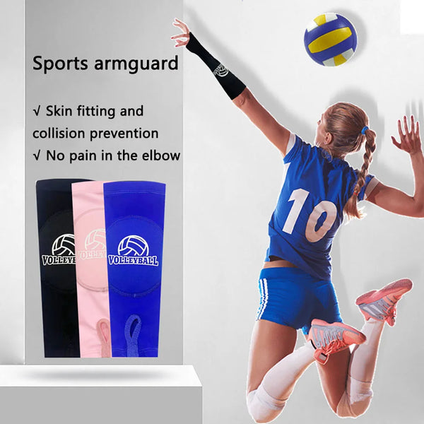 1 Pair Volleyball Arm Sleeve Gloves – Forearm Compression & Wrist Support Brace for Sports Training