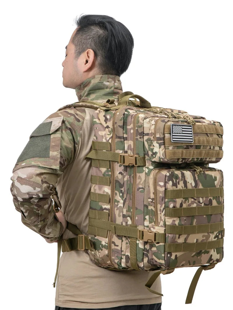 45L Large Capacity Tactical Outdoor Backpack – Rugged, Ready & Built for Adventure
