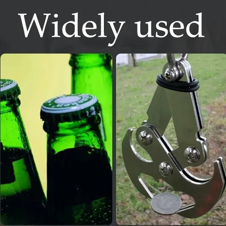 Stainless Steel Folding Grappling Hook – Rugged Utility for Outdoor Exploration & Emergency Use