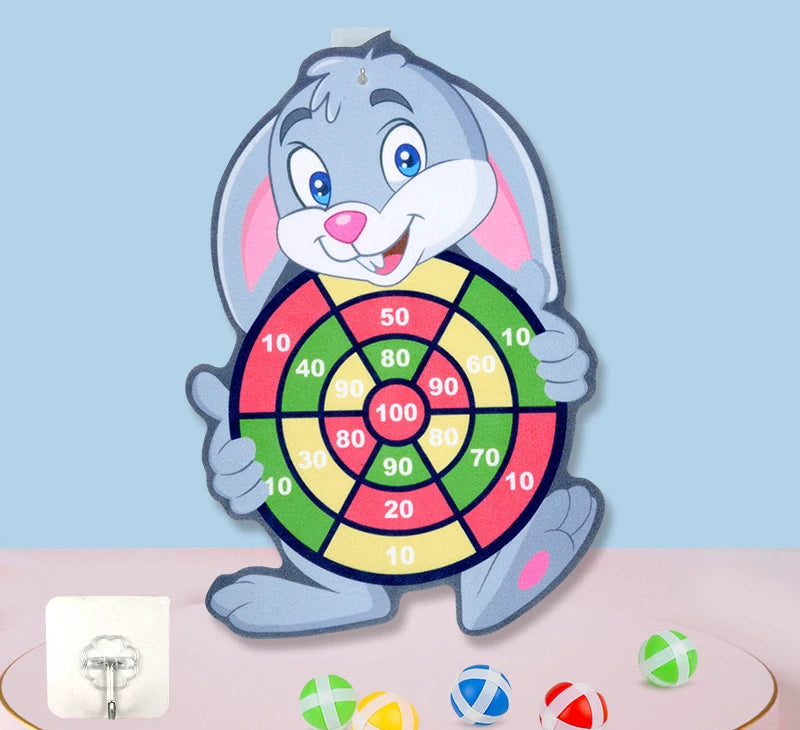Montessori Dart Board Target Game – Sticky Ball Sports Toy for Kids Ages 4–6