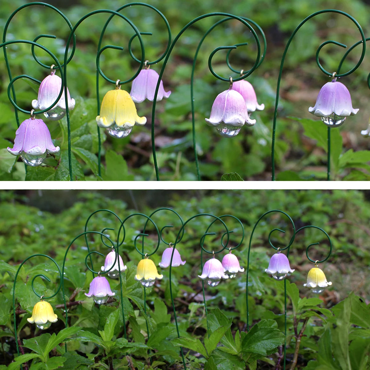 9pcs Lily of the Valley Miniature Figurines – Everlasting Fairy Garden Accessories