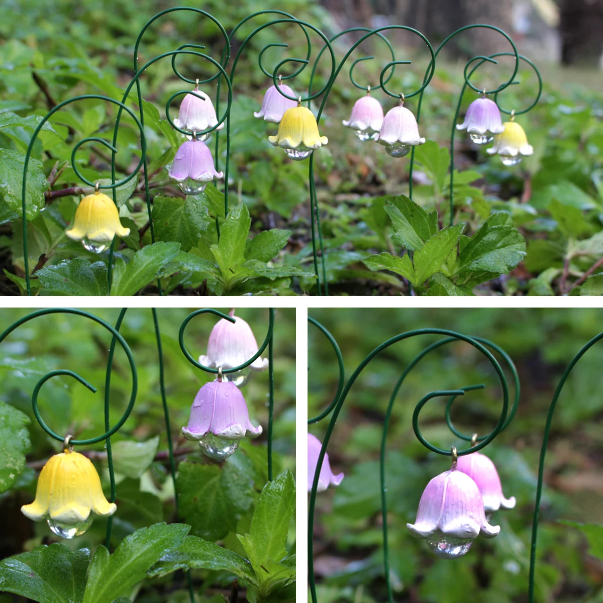 9pcs Lily of the Valley Miniature Figurines – Everlasting Fairy Garden Accessories