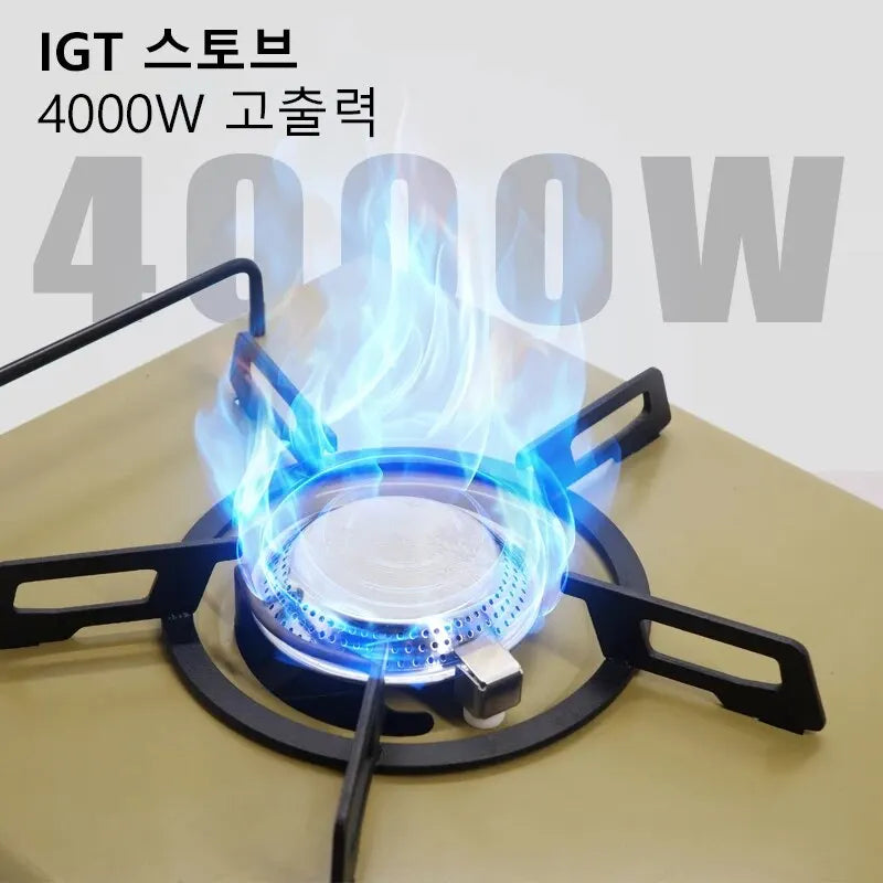 WESTTUNE 4000W High Power Portable Gas Stove – IGT-Compatible Folding Outdoor Burner