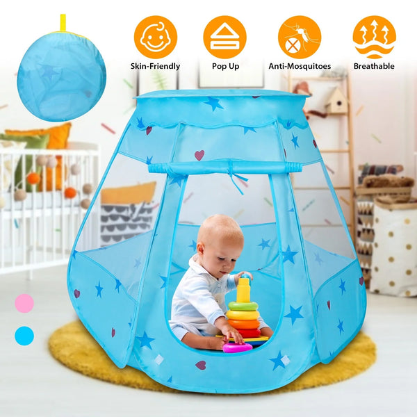 Kids Pop Up Game Tent - Prince & Princess Play Tent for Indoor & Outdoor Fun