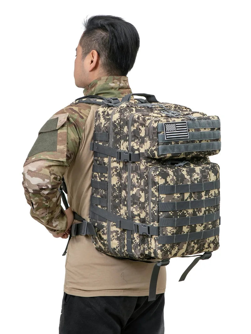 45L Large Capacity Tactical Outdoor Backpack – Rugged, Ready & Built for Adventure