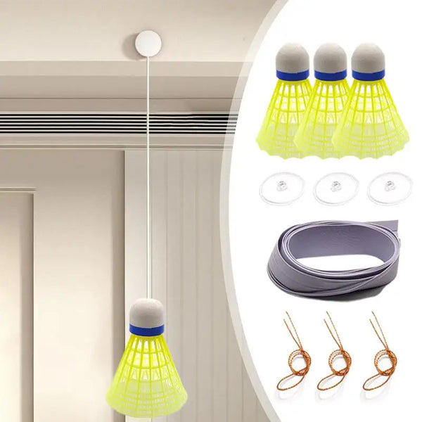Portable Badminton Trainer Rebounder Kit for Single Player