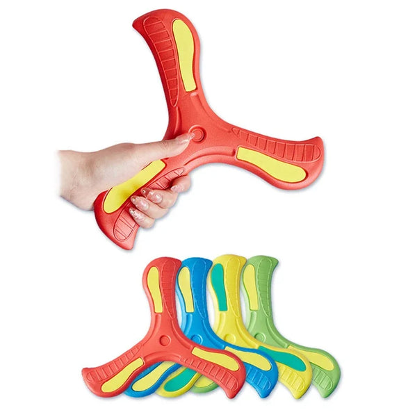 Children's Boomerang Soft Three-Leaf Cross – Interactive Outdoor Toy for All Ages
