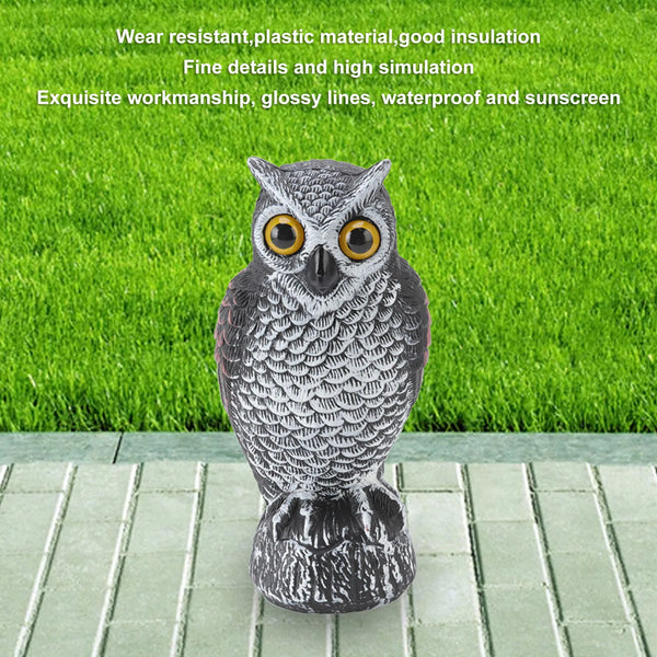 🦉 Owl Bird Deterrent – Realistic Garden Owl Decoy to Keep Birds Away