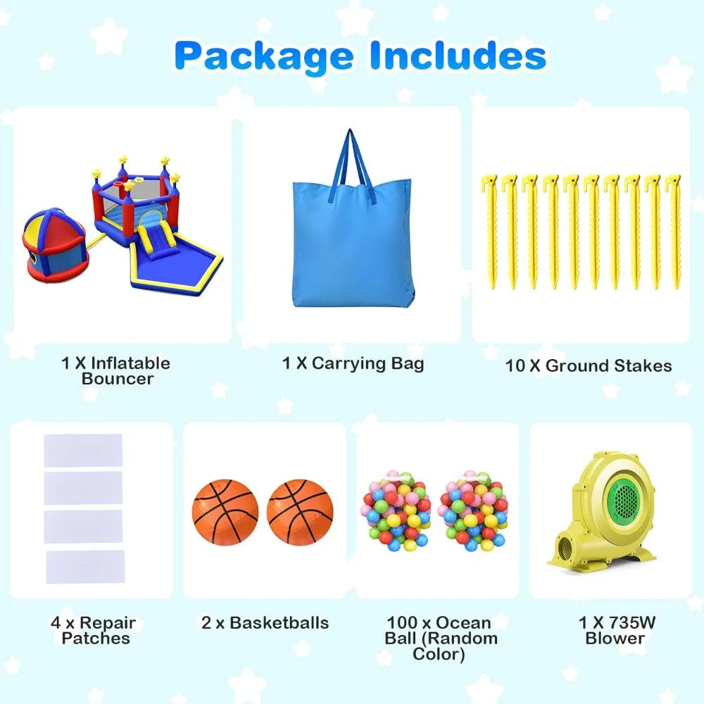 Inflatable Bounce House for Kids