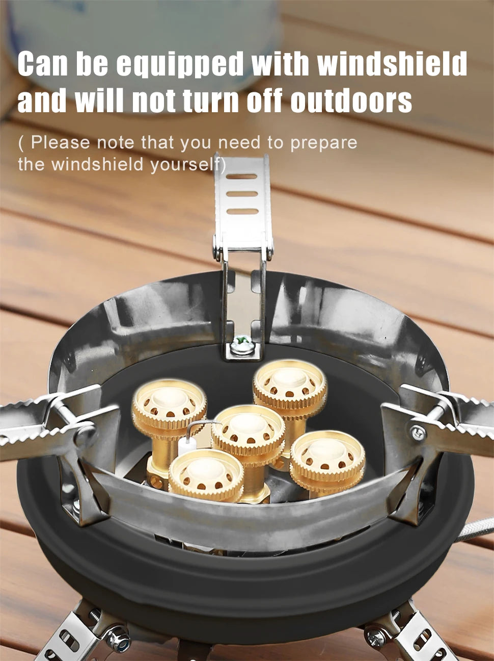 BRS-201A High-Pressure Portable Camping Gas Stove – 16000W Power with Piezo Ignition
