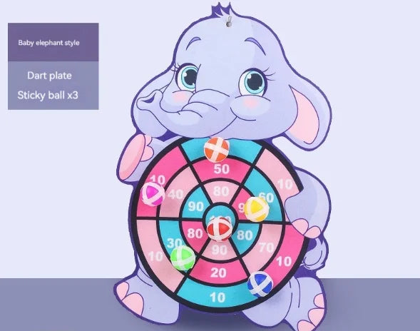 Montessori Dart Board Target Game – Sticky Ball Sports Toy for Kids Ages 4–6