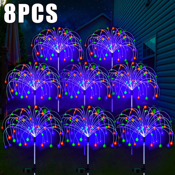 LED Solar Firework Lamp – Outdoor Garden Pathway Fairy Lights