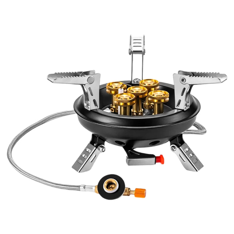 BRS-201A High-Pressure Portable Camping Gas Stove – 16000W Power with Piezo Ignition