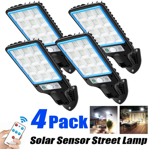 Solar Motion Sensor Security Lights – Waterproof Outdoor LED Wall Lamps