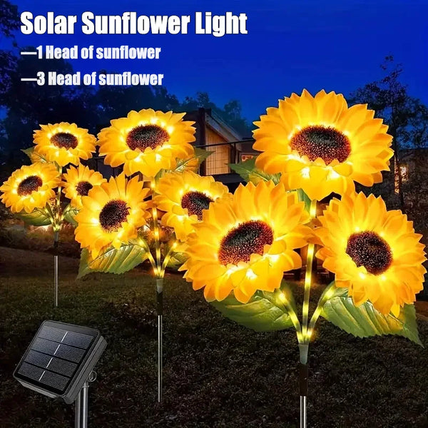 Outdoor Solar Simulation Sunflower Light – Waterproof Lawn & Garden Lamp