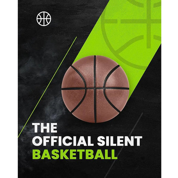 Silent Basketball 2024 – Upgraded Airless Foam Basketball for Indoor Dribbling & Quiet Play