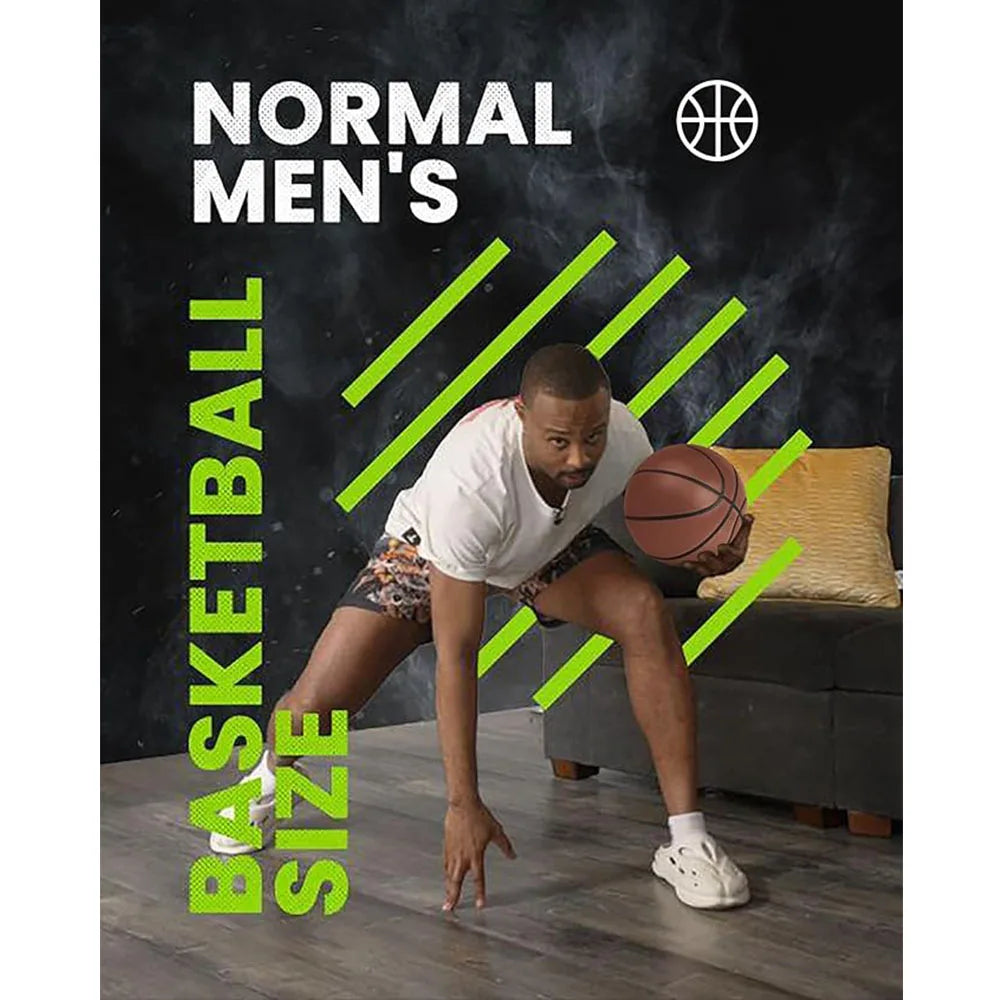 Silent Basketball 2024 – Upgraded Airless Foam Basketball for Indoor Dribbling & Quiet Play