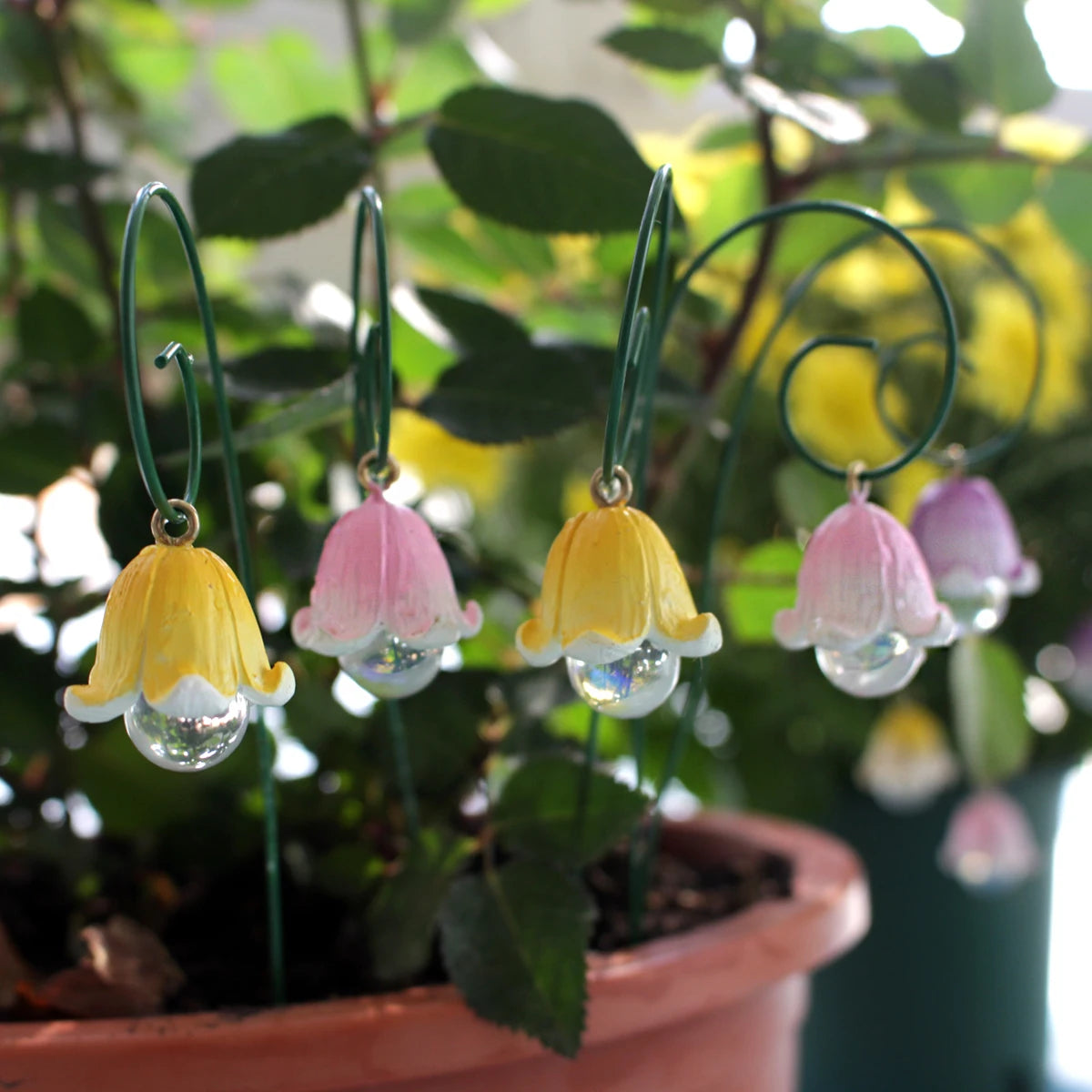 9pcs Lily of the Valley Miniature Figurines – Everlasting Fairy Garden Accessories