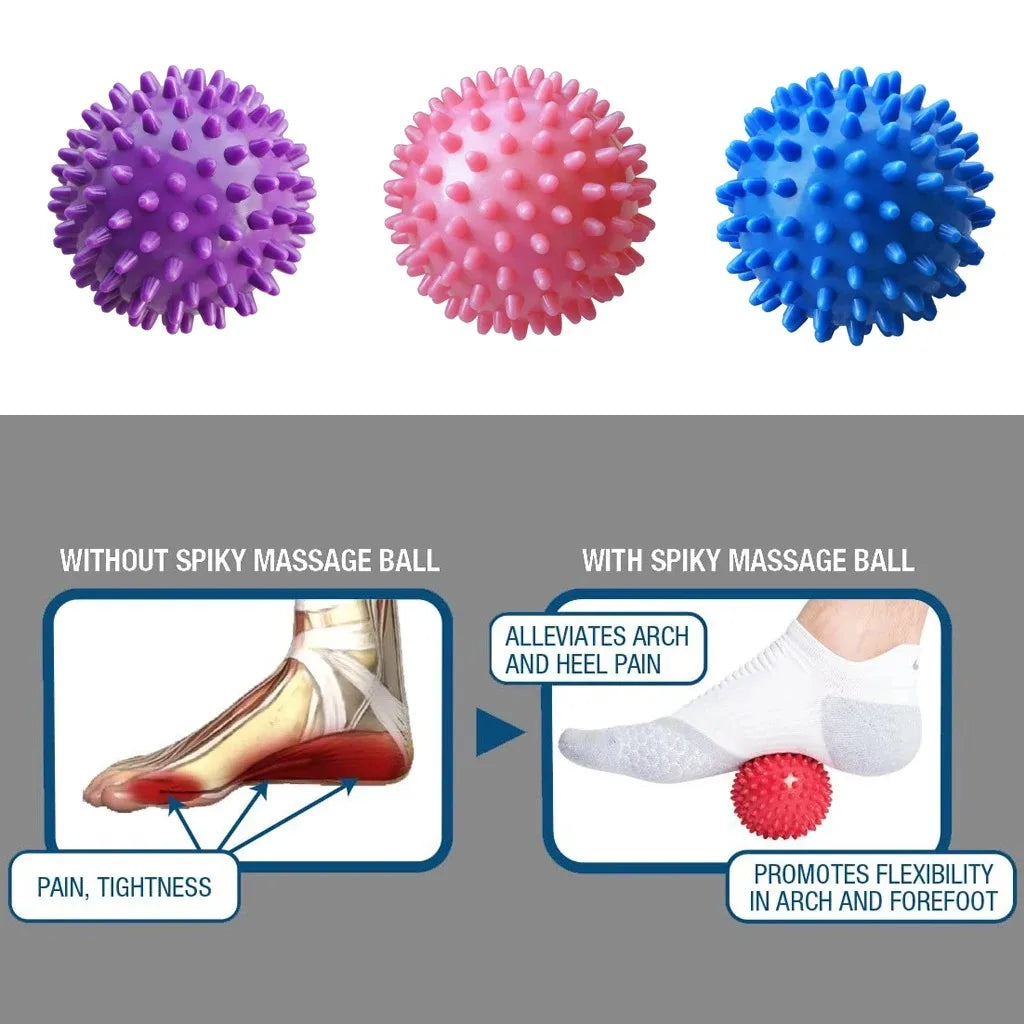 7cm Spiked Massage Ball – Hard PVC Trigger Point Therapy Ball for Pain Relief & Recovery