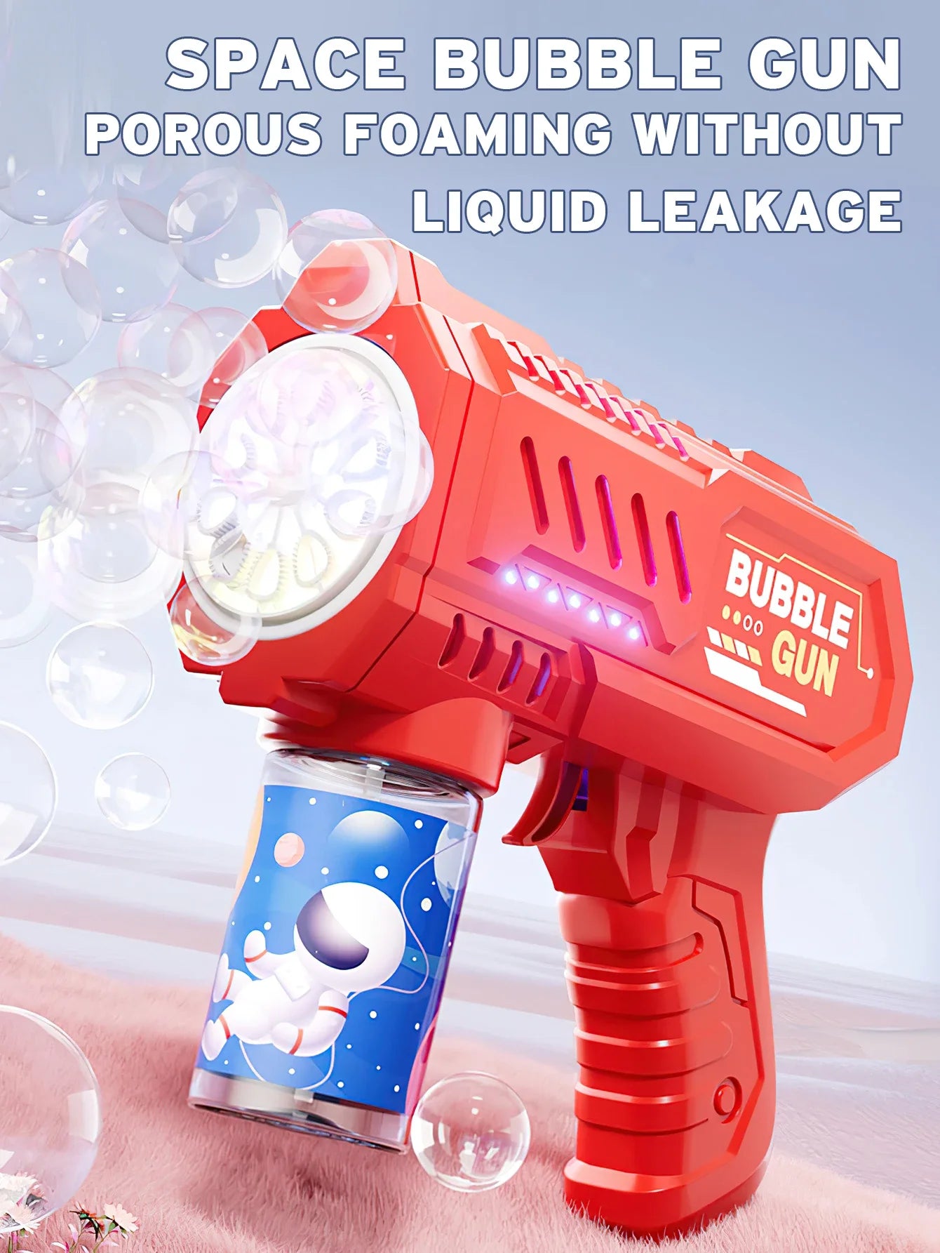Fully Automatic Bubble Gun Rocket Bubbles Machine