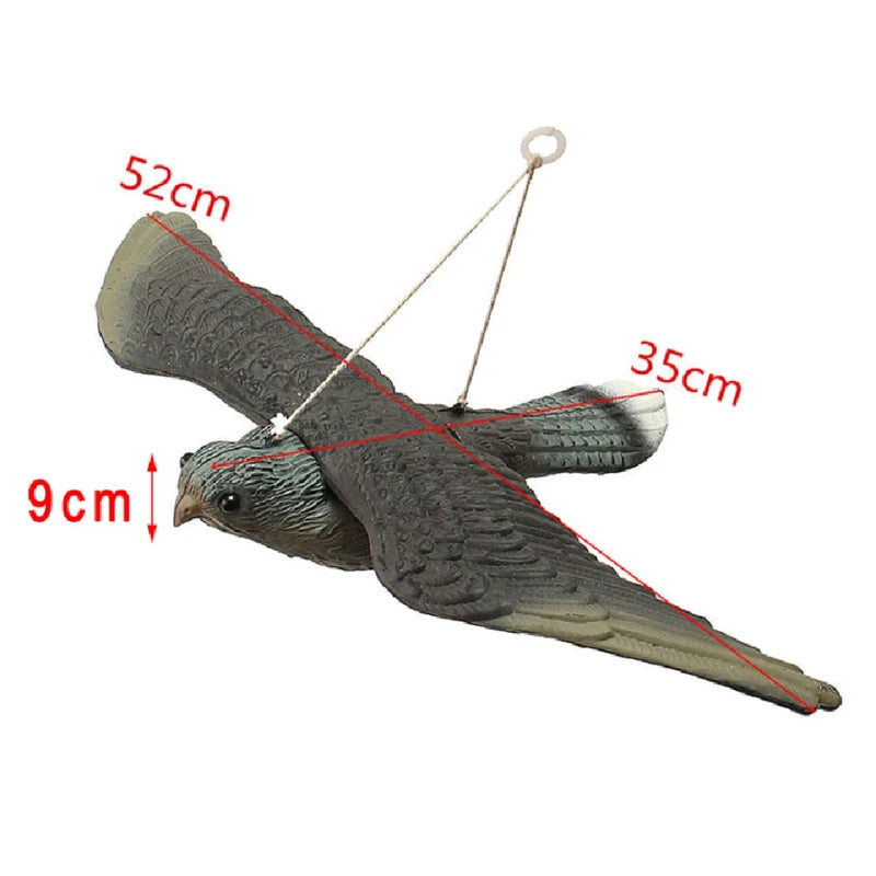 🦅 3D Flying Falcon Bird Repellent Decoy – Realistic Pest Control for Gardens, Farms & Yards