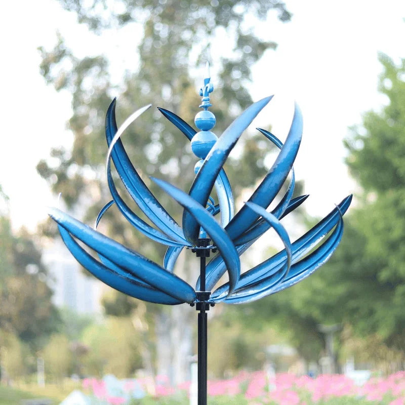 New Harlow 3D Metal Wind Spinner – Wind-Powered Kinetic Sculpture for Garden & Lawn Décor