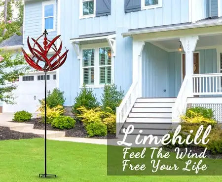 New Harlow 3D Metal Wind Spinner – Wind-Powered Kinetic Sculpture for Garden & Lawn Décor