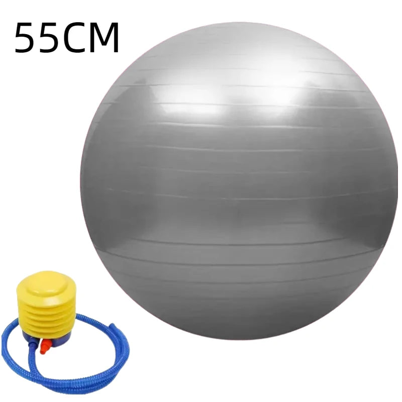 Yoga Pilates Exercise Ball – Thickened & Explosion-Proof for Home Fitness (45–95cm)