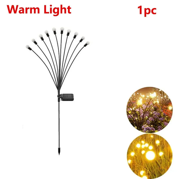 Solar Firework LED Lights – Outdoor Waterproof Firefly Lamps