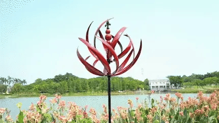 New Harlow 3D Metal Wind Spinner – Wind-Powered Kinetic Sculpture for Garden & Lawn Décor